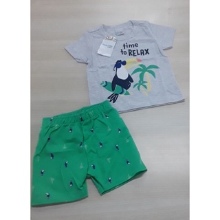 Conjunto Infantil Verão Masculino Malwee 1-2-3-4-6-8