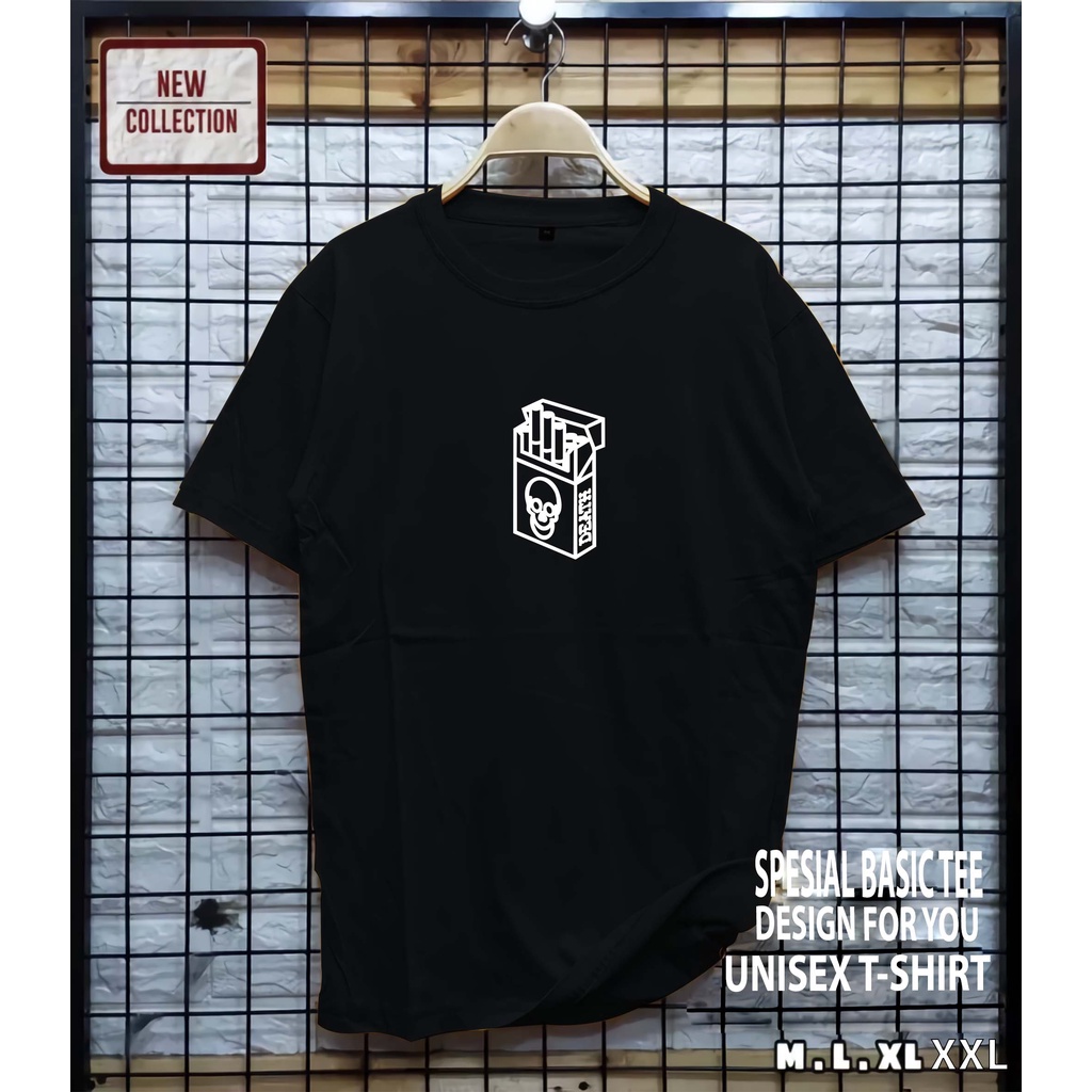 AS/T-Shirt DISTRO Com Motivo De Morte/Roupas Masculinas Homem Femininas Feminina/Roupa Masculina/TOPS/Simples