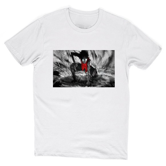 Camiseta Masculina Monkey D. Luffy One Piece Camisa Mangá Anime