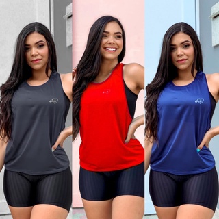 Regata Dry Fit Feminina Academia Esportes fitness academia malhação corrida caminhada esportes