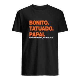 Camiseta Camisa Bonito & Tatuado & Papai - Pai - Presente