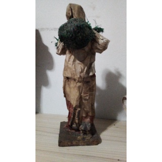 Bibelô Sra. Camponesa - Artesanal Em Papel E Plástico - 29 cm - Ag25