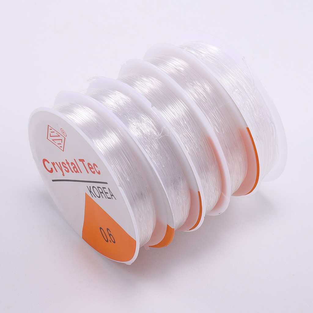 1 peça Linha Elástica de Cristal para Bijuterias, Fio Elástico para Pulseira, Colar, Joias - Faça Você Mesmo · foto 2