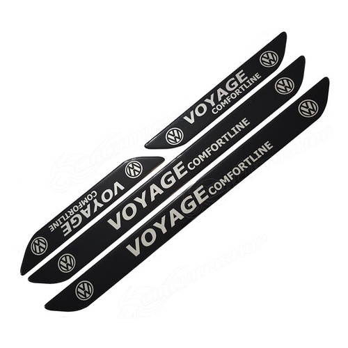 Protetor Relevo 3d Soleira M2 Porta Carro Volkswagen Voyage
