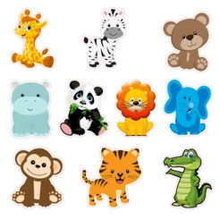 50 Apliques Safari Baby Recortes Toppers Tubete Enfeites Tags