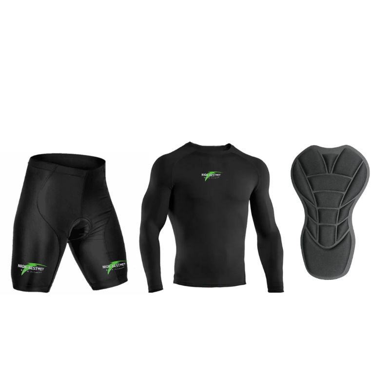 Conjunto Bermuda E Camisa Ciclismo Roupa Ciclista Com Forro Densidade D90 Premium