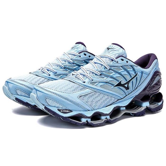 Tênis Mizuno Wave Prophecy 8 - Pro 8 - Feminino Lançamento - Azul Preto ...