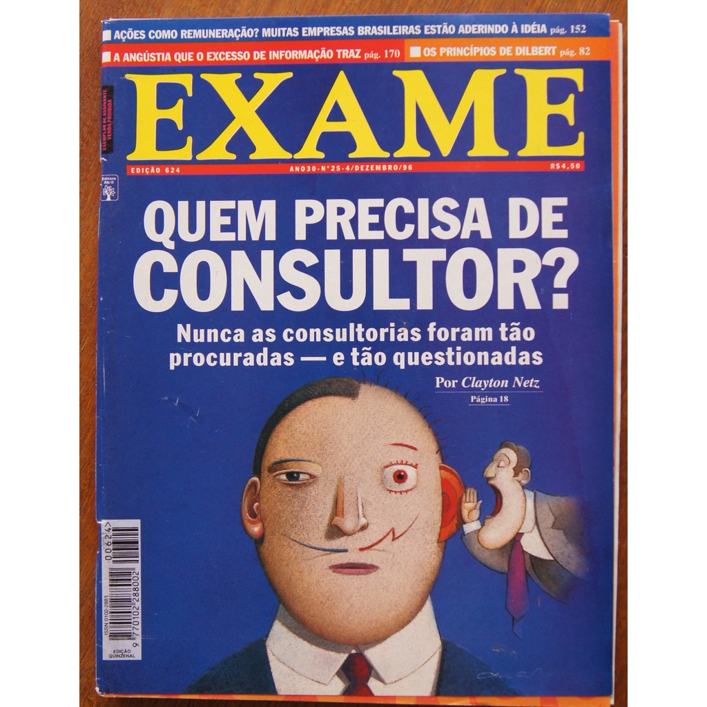 Revista Exame Nº 624 4/dezembro/1996 Ansiedade Consultoria