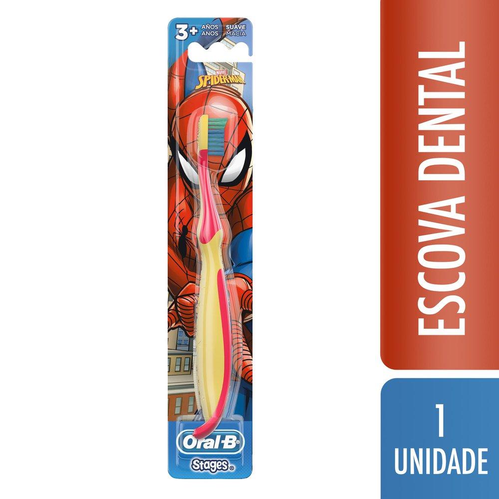 Escova Dental Oral-B Stages Spider-Man 1 unidade em Oferta na Shopee