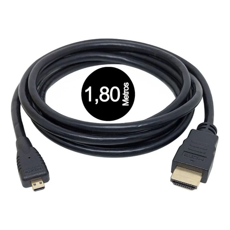 Cabo Qualidade Canon Hdmi Micro-d Para Nikon L840 B600