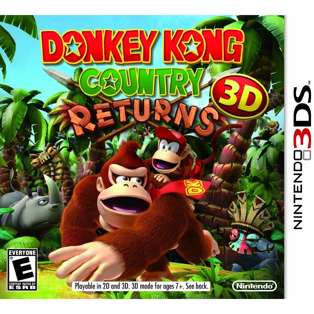 Donkey Kong Country Returns 3D 3DS Midia Fisica