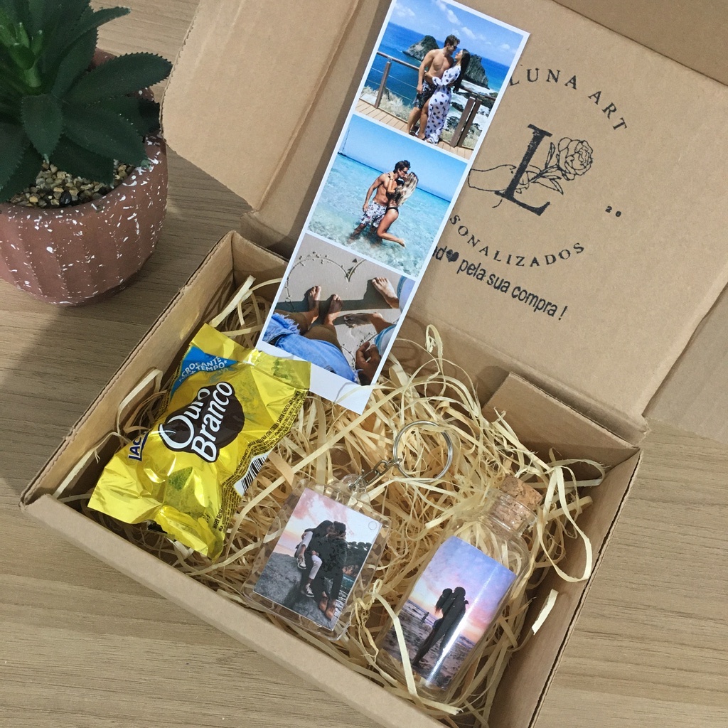 Kit personalizado com potinho do amor - kit dia dos namorados - kit ...