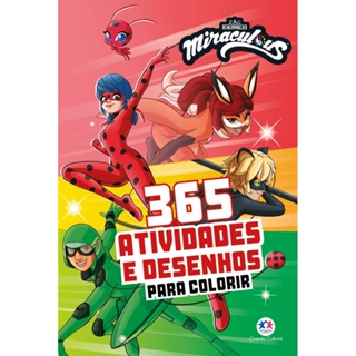 Livro - Ladybug - 365 atividades e desenhos para colorir em Oferta na Shopee