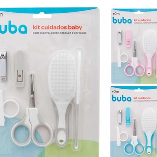 Kit Cuidados E Higiene Bebê-pente,escova E Cortador De Unha 6 Peças Buba