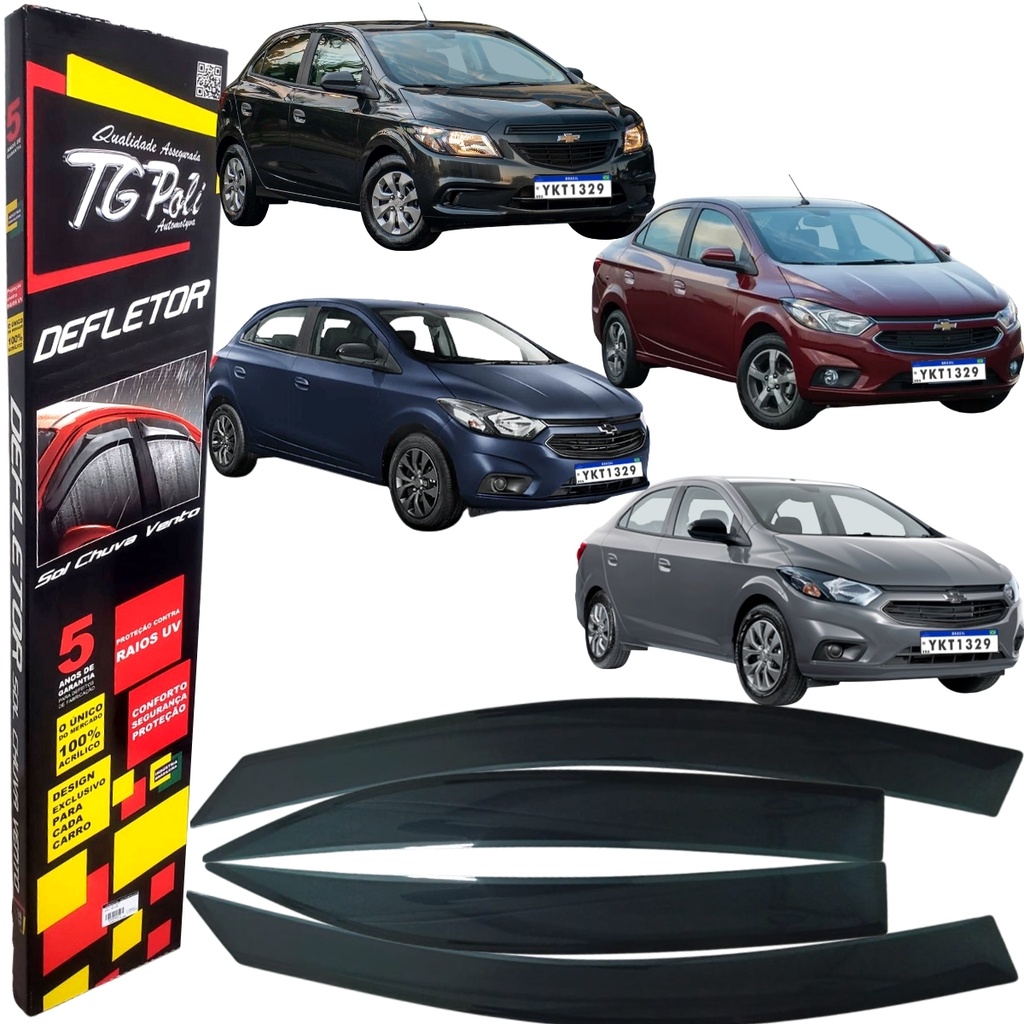 Calha De Chuva Defletor Tg Poli Onix Prism Joy Plus 4 Portas 2013 2014 2015 2016 2017 2018 2019 2020 2021 - Spare Parts and Accessories for Vehicles