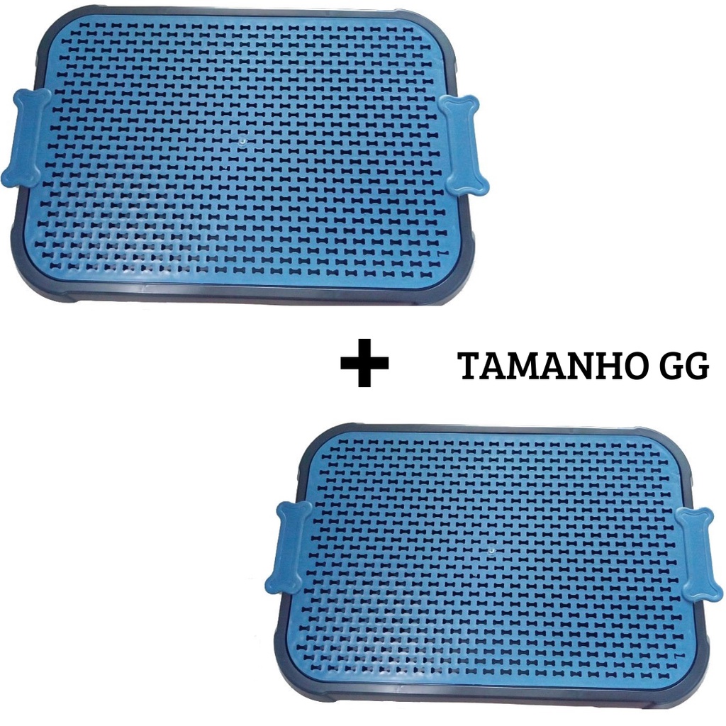 Kit 02 Tapete Higiênico Sanitário Canino Xixi Pet Banheiro Gigante em Oferta na Shopee