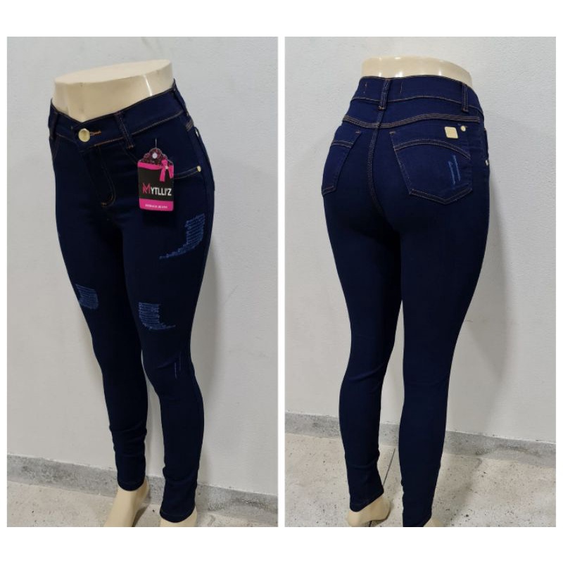 calça jeans com Lycra calça skiny calça escura calça despojada