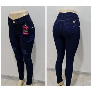 calça jeans com Lycra calça skiny calça escura calça despojada