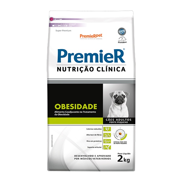 Ração Premier Nutrição Clínica Obesidade para Cães Adultos de Pequeno Porte - 2Kg em Oferta na Shopee