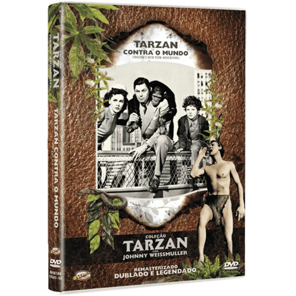 Dvd: Tarzan Contra o Mundo - Coleção Tarzan Com Johnny Weissmuller - Original e Lacrado