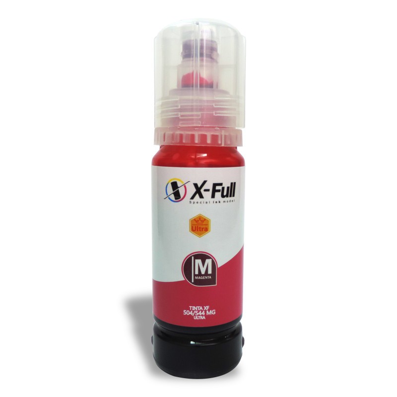 Refil tinta Magenta compatível para Epson L3110 L3150 L4150 L4160 L5190 L6161 L6171 L6191 Econtak 504 544