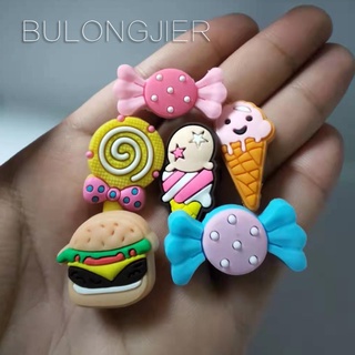 Shoe Decoration for Croc Pins Colorfully Cartoon Food Burger Sorvete De Hambúrguer Colorido Shoe Charms Pins Accessories Jibz for Croc