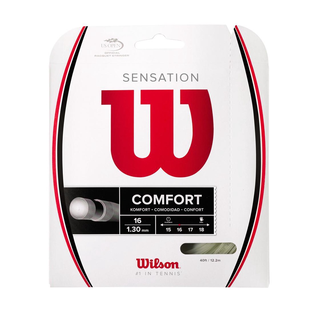 Corda Para Raquetes Sensation Comfort 16l 1.30mm Wrz941000 Wilson