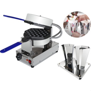 Kit Maquina Waffle Bubble + Suporte Duplo Para Cone Inovamaq em Oferta na Shopee