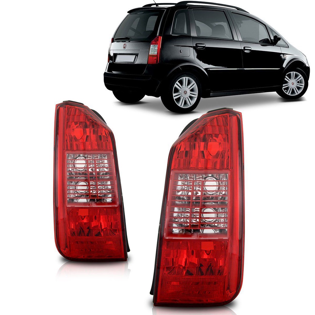 Lanterna Idea 2004 2005 2006 2007 2008 2009 2010 Com Grade Vermelha em Oferta na Shopee