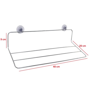 Varal De Parede Reforçado feito de aço Cromado Aramado Com Ventosa Sem Furos em Oferta na Shopee