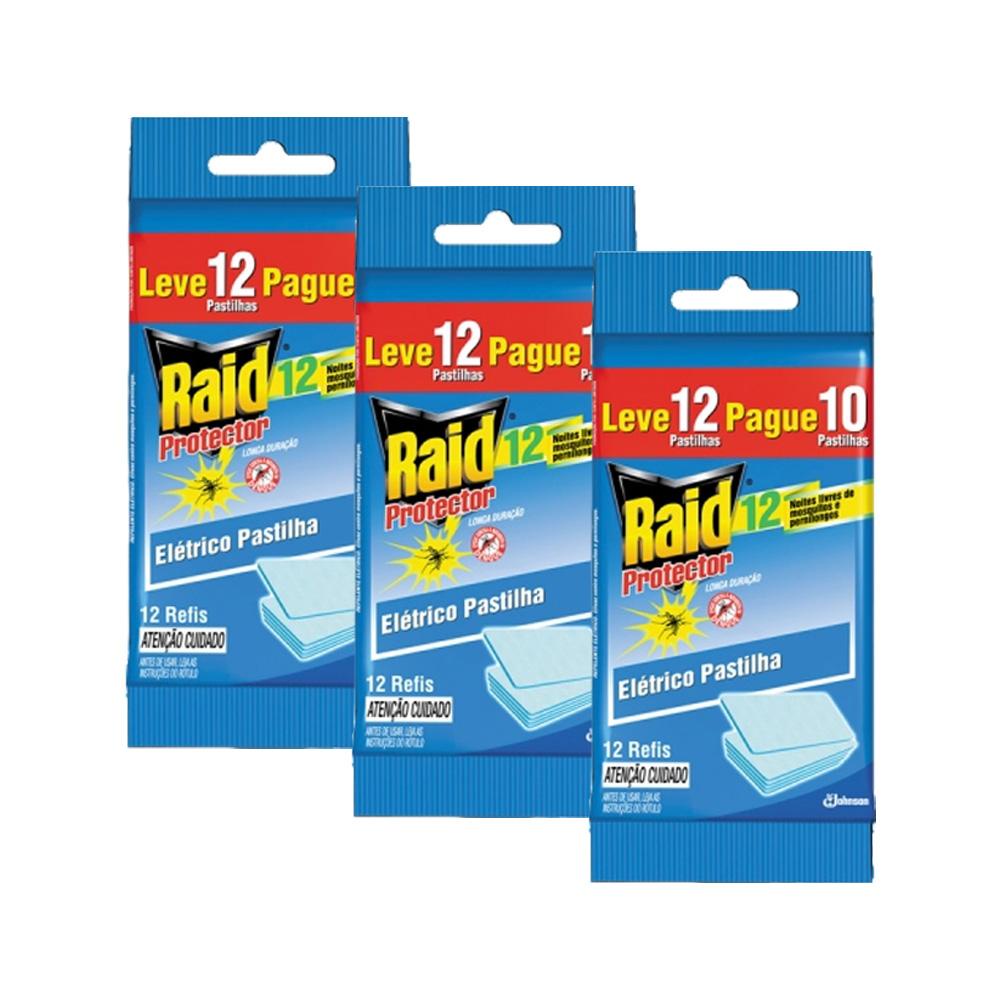 Kit Refil 36 Pastilhas Repelente Raid Elétrico - Home & Living