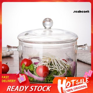 Cf Tigela De Vidro 1300ml Para Panela Transparente Para Sopa / Salada / Instantâneo / Macarrão