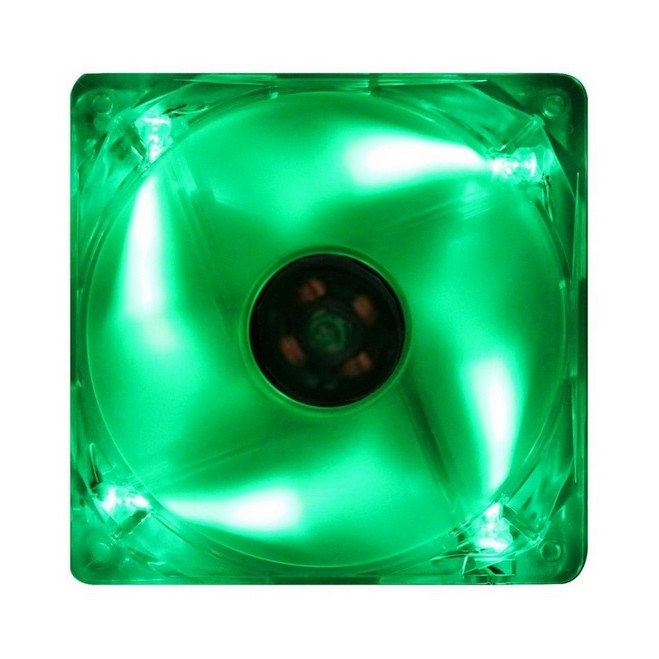 Microventilador Gabinete 1700 RPM 120mm Cristal Verde 12cm 120x120x25mm 12 x 2.5 cm Fan Cooler Ventoinha Plug Fonte Molex 4 Vias