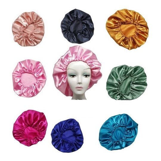 touca/toca cetim anti frizz Para Dormir Cabelo Cacheado e Liso | Shopee ...