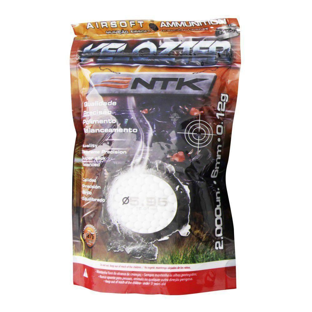 Esferas BBs 6mm 0,12g Velozter 2000un - NTK em Oferta na Shopee
