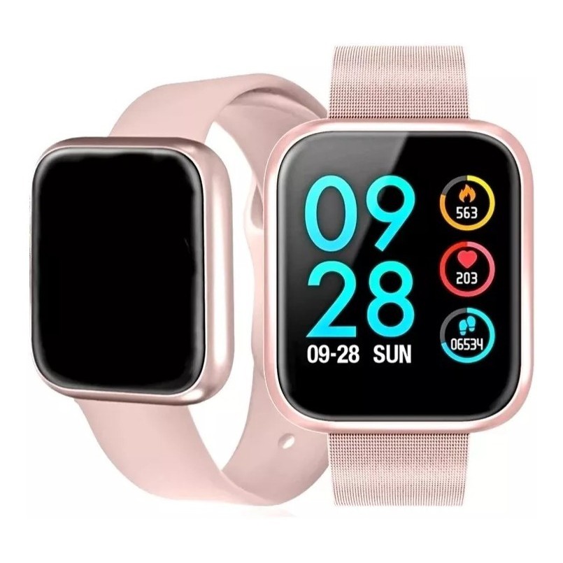 Relógio Inteligente Smartwatch P80 Original Com 2 Pulseiras touch | Shopee  Brasil