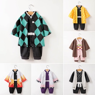 Macacão De Bebê De Algodão/Manga Longa/Anime/Demon Slayer/Giyuu/Cosplay em Oferta na Shopee