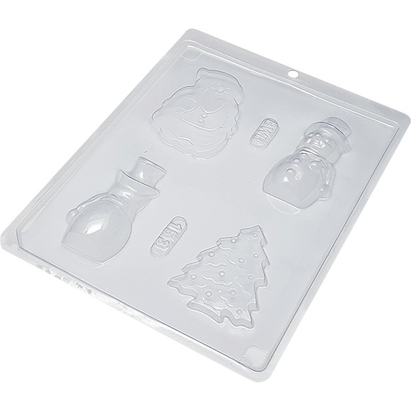 Forma Simples Boneco De Neve153(h9) em Acetato BWB Para Bombom e Doces Para Natal e Festas Natalinas - Home & Living