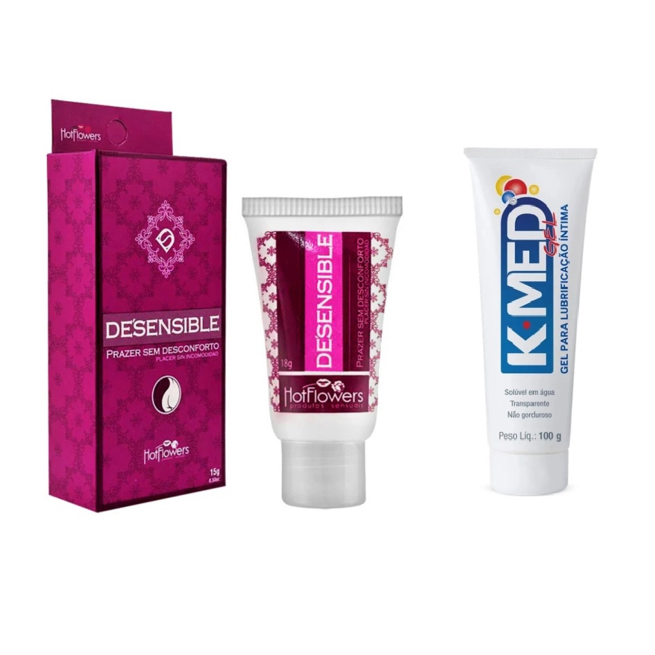 Kit Gel Lubrificante Intimo G Kmed Gel Dessensibilizante Lubrificante E Facilitador Anal