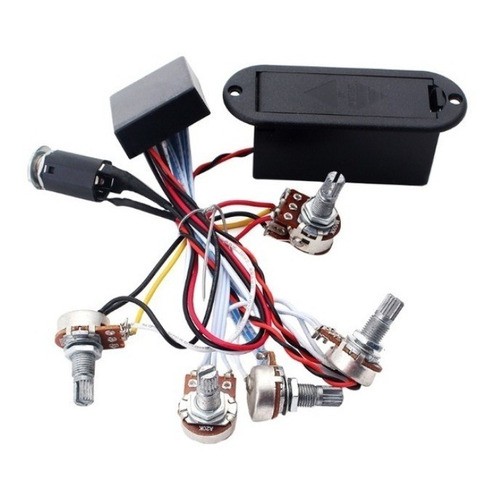 Kit Pré-amplificador  Ativo Contra Baixo(g/m/a/v/b) Cod 024