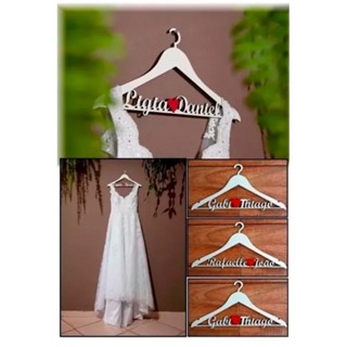 Cabide Com Nome Dos Noivos Personalizado exclusivo Casamento o melhor em Oferta na Shopee