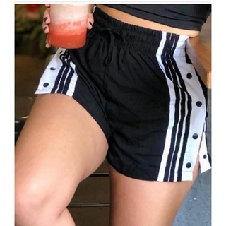 Shorts Jogger Feminino Com Botões Lateral Fenda