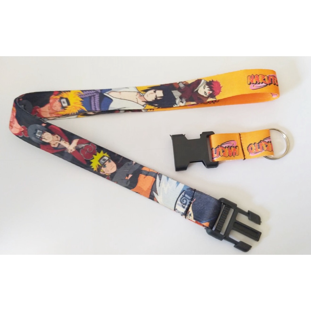 Chaveiro Cordão Moto Pescoço Fecho Engate Rápido Naruto Teens em Oferta na Shopee
