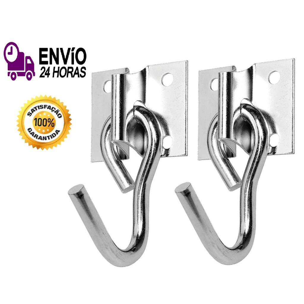 Gancho Armador De Rede De Balanço Descanso Reforçado 2 Unidade