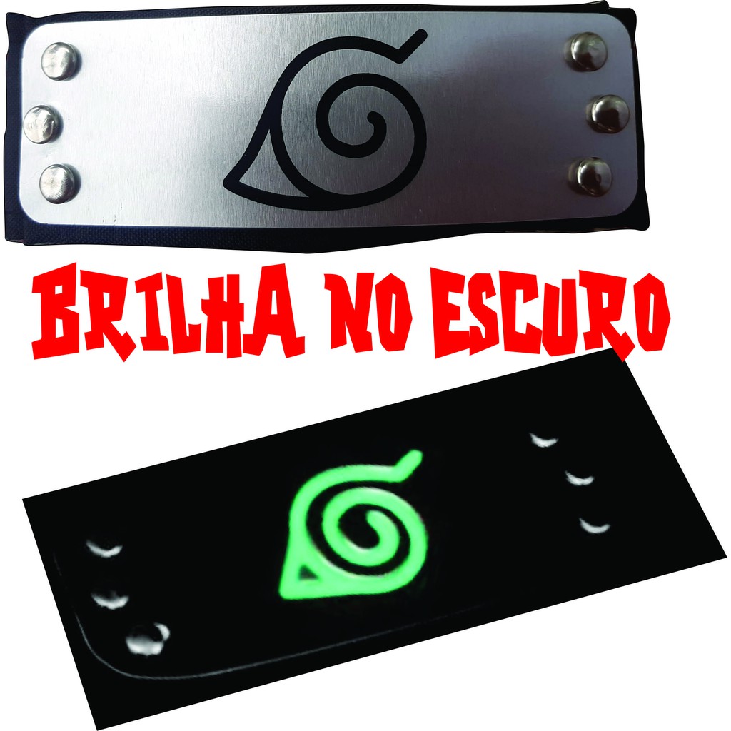 Bandana Naruto Vila da Folha Konoha Aldeia da Folha Kakashi Minato