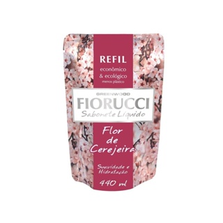 Sabonete Fiorucci Flor De Cerejeira, Liquido, Refil, 440Ml em Oferta na Shopee