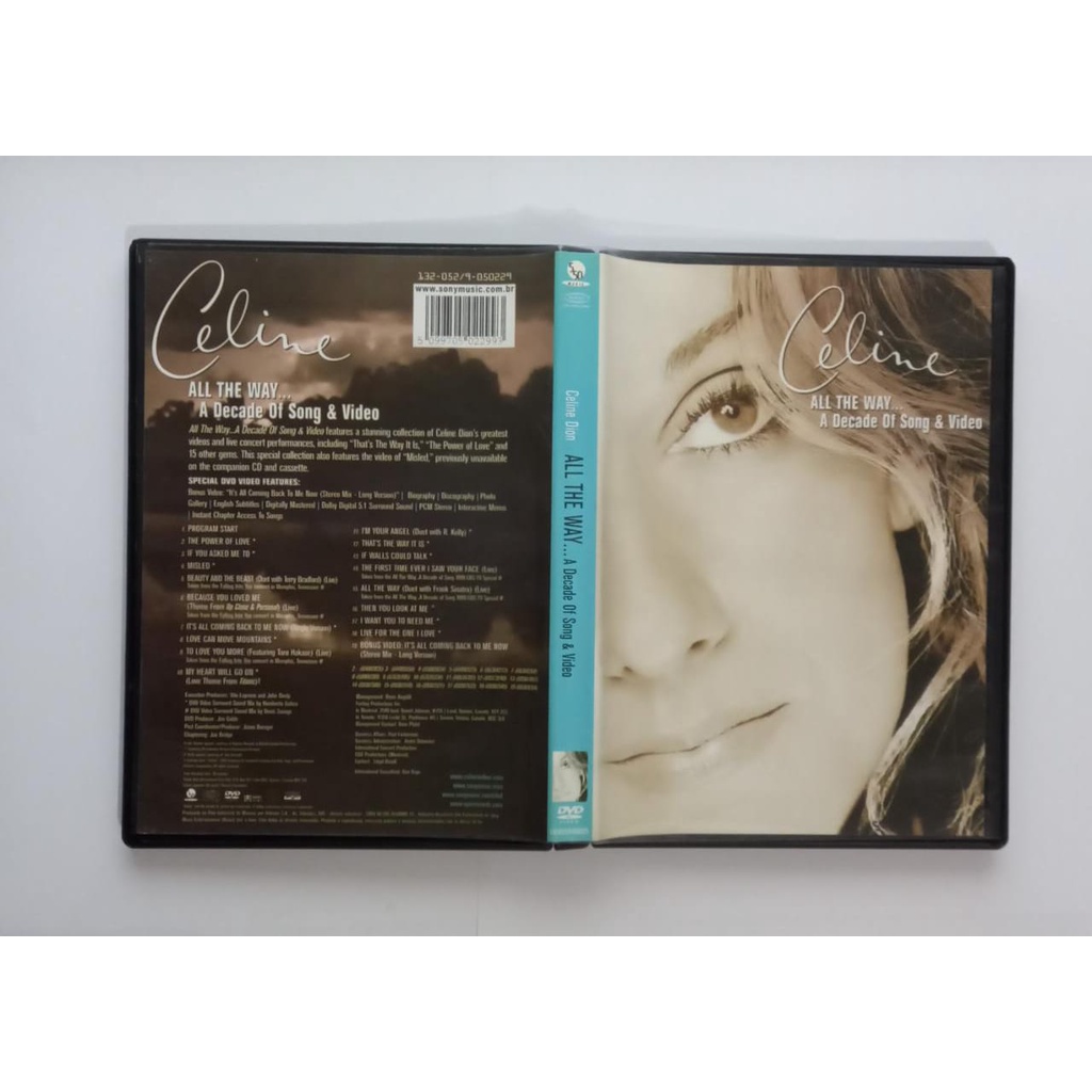 DVD Celine - All the way ... A decade of song & vídeo