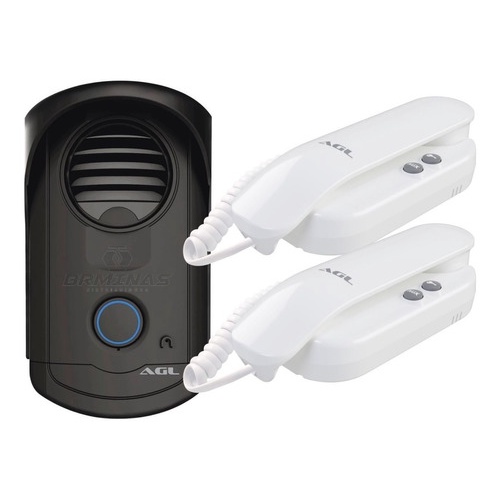 Kit Agl Interfone Slim S100 Com 2 Fones