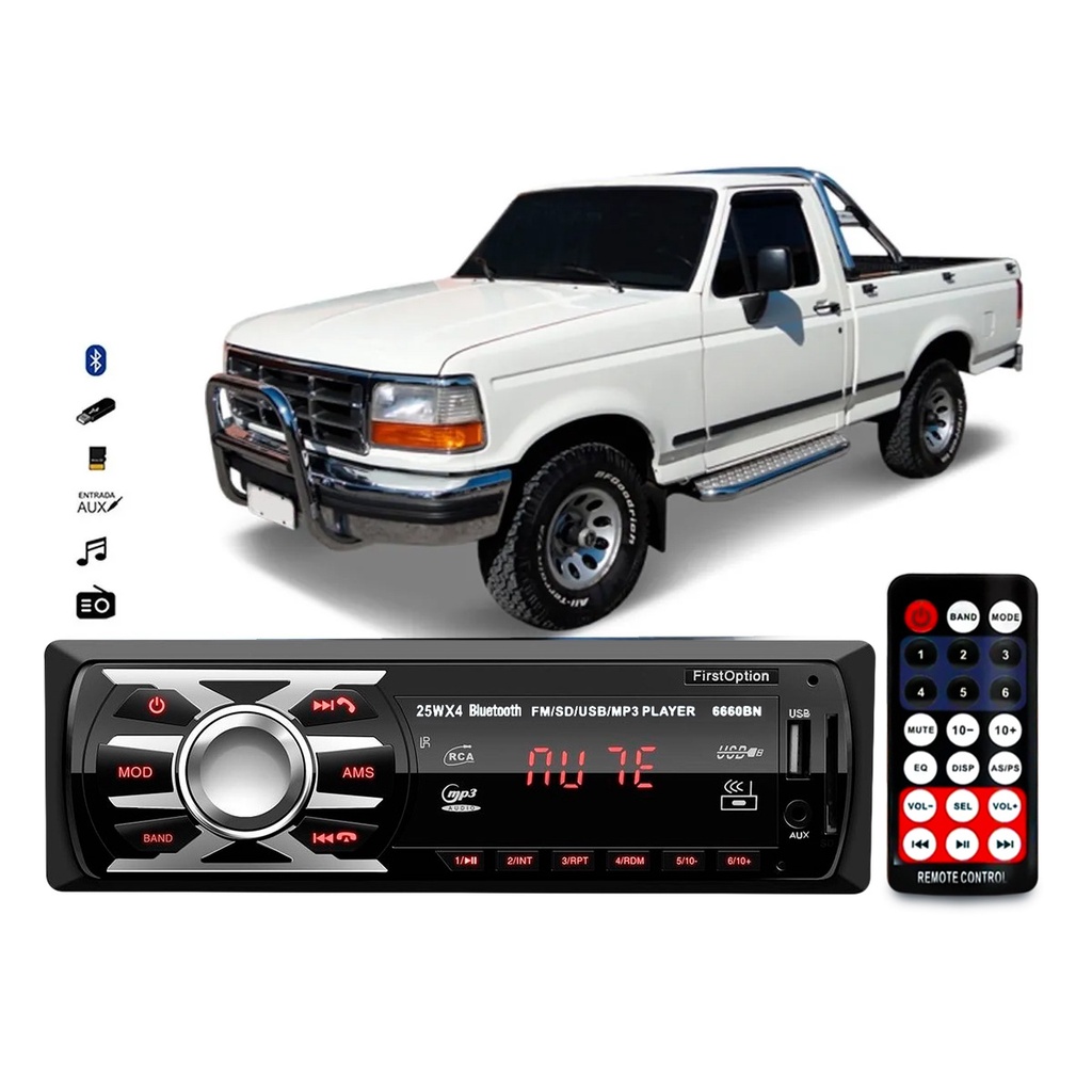 Aparelho De Som Mp3 Ford F1000 Bluetooth Pendrive Rádio