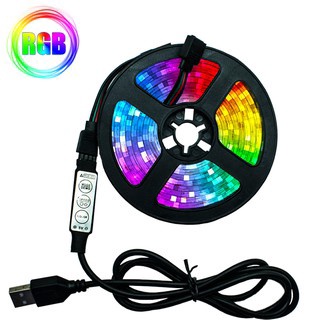 Fita Led 3528 Rgb 16 Cores 5m Ip65 Prova D` Agua Controle+fonte